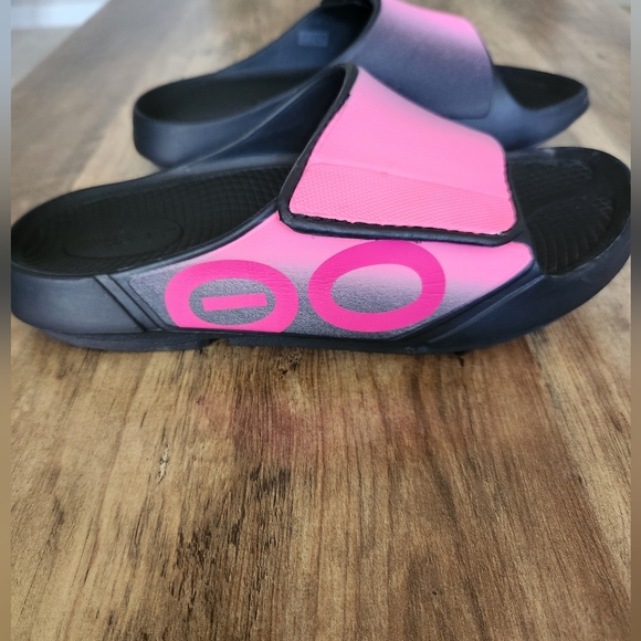 OOFOS Shoes Oofos Slide With Velcro Blackpink Poshmark